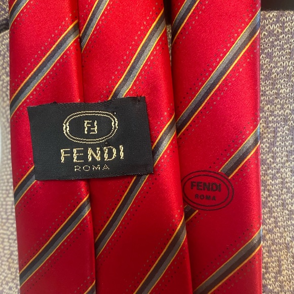 Vintage Fendi Silk Tie - Picture 5 of 6